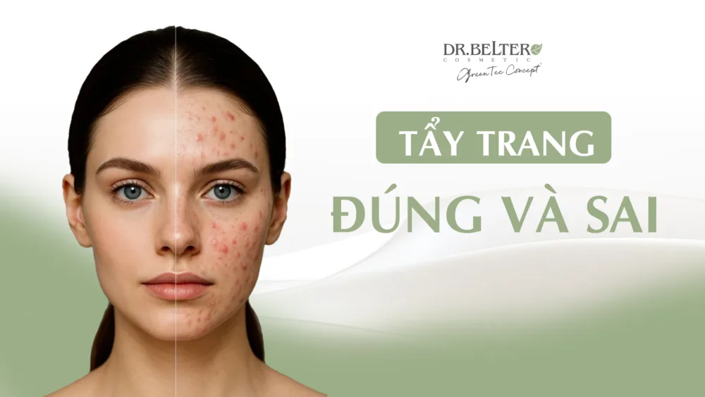 6 Nguyên nhân gây bít tắc lỗ chân lông và cách làm sạch đúng. 6 Tẩy trang đúng và sai