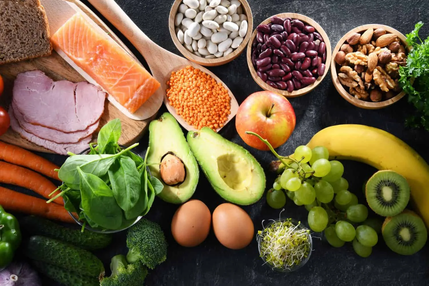 Combination of healthy food 1