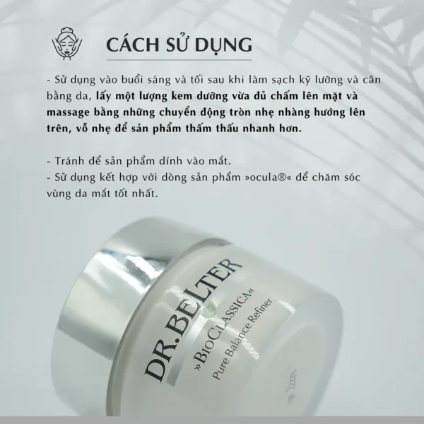 Kem dưỡng điều tiết dầu Dr.Belter 213 Pure Balance Refiner 50ml - Ảnh 7