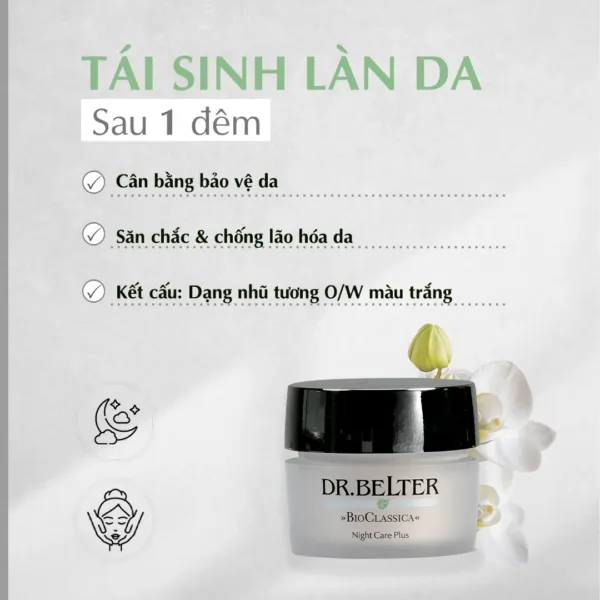 Kem dưỡng đêm cho da lão hóa Dr.Belter 217 Night Care Plus 50ml - Ảnh 4