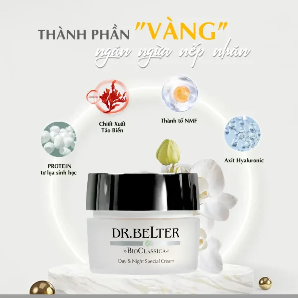 Kem dưỡng ngày và đêm cho da lão hóa khô Dr. Belter 218 Day & Night Special Cream(50ml) 9 Kem dưỡng ngày và đêm cho da lão hóa khô Dr. Belter 218 Day & Night Special Cream(50ml) - Ảnh 3