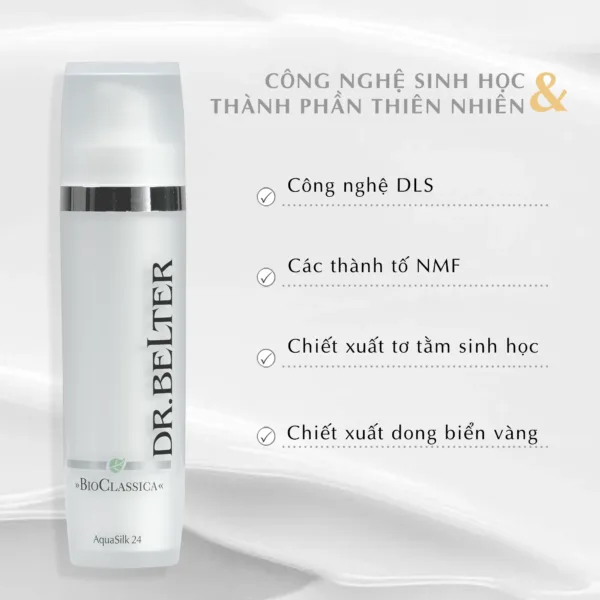Kem dưỡng tơ tằm Dr.Belter 224 AquaSilk 24 30ml - Chính Hãng Đức - Ảnh 3