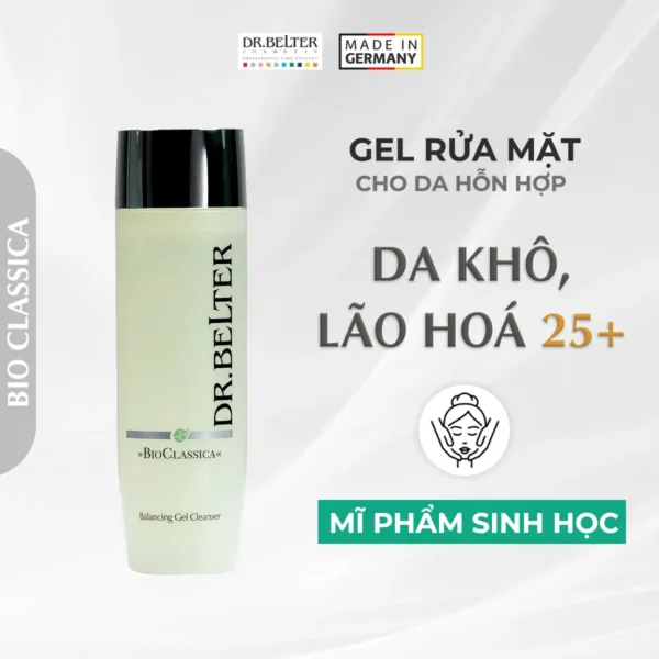 Alternative view of Gel rửa mặt cho da hỗn hợp, lão hóa dầu Dr.Belter 225 Balancing Gel Cleanser (200ml) - chính hãng Đức