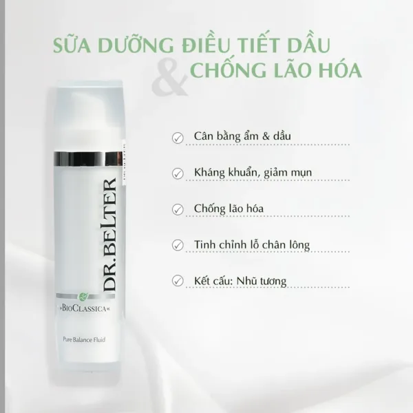 Kem dưỡng kiềm dầu Dr.Belter 226 Pure Balance Fluid 50ml. - Ảnh 4