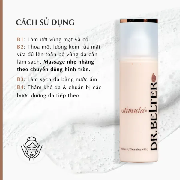 Sữa rửa mặt Dr.Belter 301 Nobless Cleansing Milk 200ml. - Ảnh 5