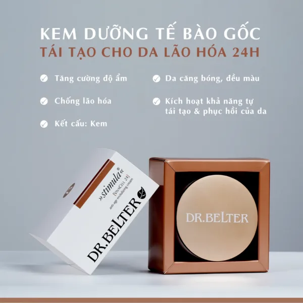 Kem dưỡng tế bào gốc cho da lão hóa Dr.Belter 307 VivaCell 24 Anti Age 50ml. - Ảnh 3