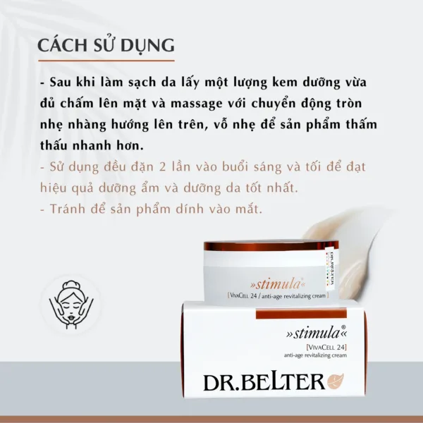 Kem dưỡng tế bào gốc cho da lão hóa Dr.Belter 307 VivaCell 24 Anti Age 50ml. - Ảnh 9