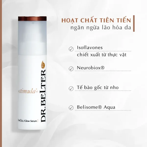 Serum cho da lão hóa Dr.Belter 308 Vivacell glow serum 30ml. - Ảnh 3