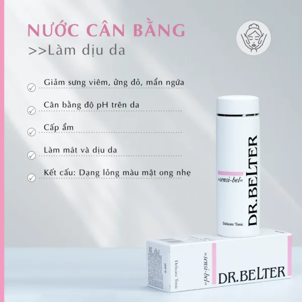 Nước cân bằng cho da nhạy cảm Dr.Belter 352 SensiBel Delicate Tonic. - Ảnh 3