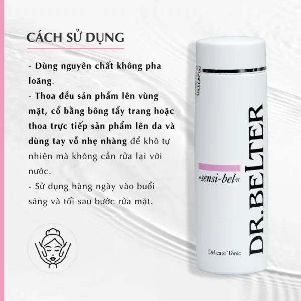 Nước cân bằng cho da nhạy cảm Dr.Belter 352 SensiBel Delicate Tonic. - Ảnh 4