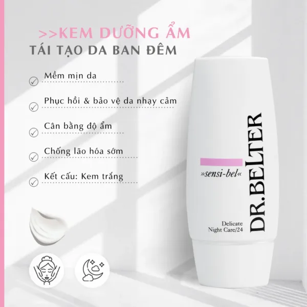 Kem dưỡng đêm da nhạy cảm Dr.Belter 354 Delicate Night Care24 50ml. - Ảnh 4
