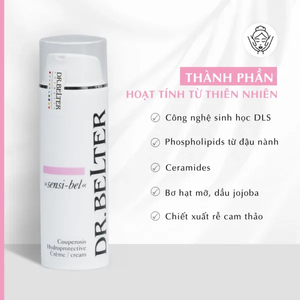 Alternative view of Kem dưỡng ngày và đêm cho da nhạy cảm Dr.Belter 357 Couperosis Hydroprotective 50ml.