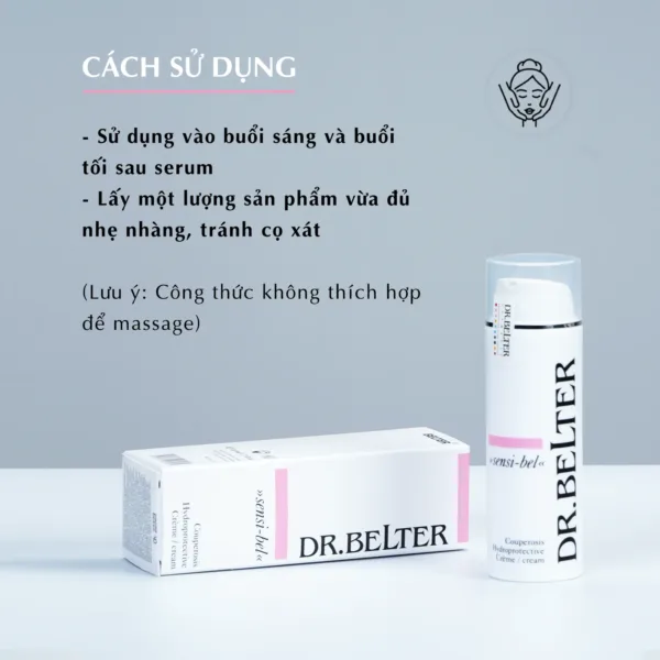 Kem dưỡng ngày và đêm cho da nhạy cảm Dr.Belter 357 Couperosis Hydroprotective 50ml. - Ảnh 4