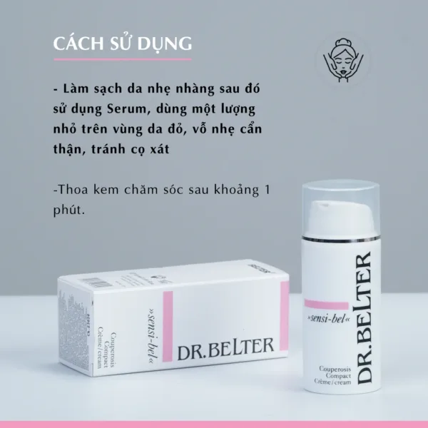 Kem dưỡng cho da nhạy cảm Dr.Belter 359 Couperosis Compact Cream 30ml. - Ảnh 7