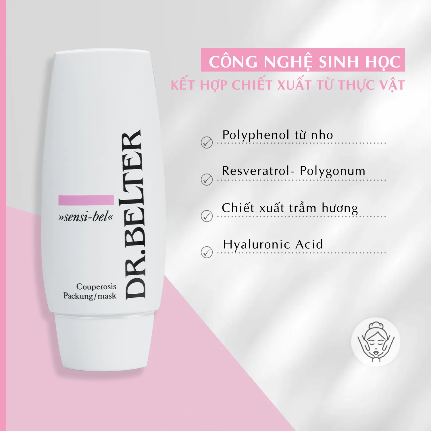 Mặt nạ làm dịu cho da nhạy cảm Dr.Belter 360 Couperosis Mask (75ml) - chính hãnġ Đức 3 Mặt nạ làm dịu cho da nhạy cảm Dr.Belter 360 Couperosis Mask (75ml) - chính hãnġ Đức - Ảnh 3