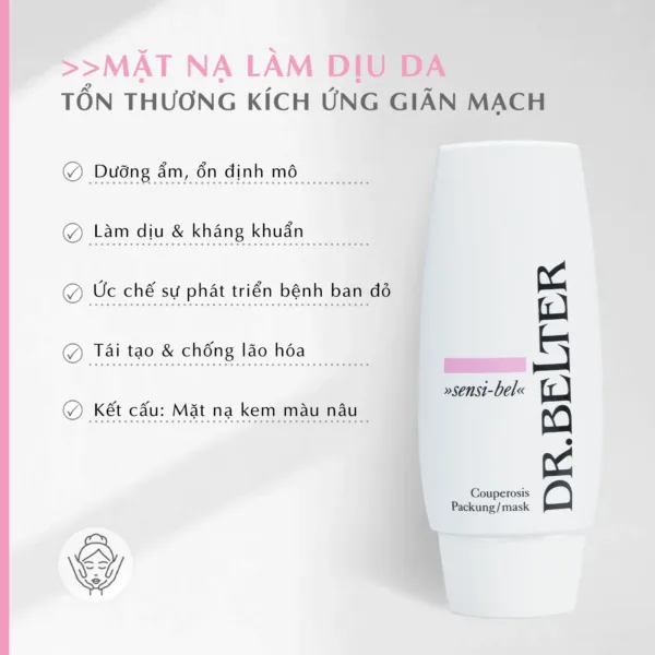 Mặt nạ làm dịu cho da nhạy cảm Dr.Belter 360 Couperosis Mask (75ml) - chính hãnġ Đức 10 Mặt nạ làm dịu cho da nhạy cảm Dr.Belter 360 Couperosis Mask (75ml) - chính hãnġ Đức - Ảnh 4