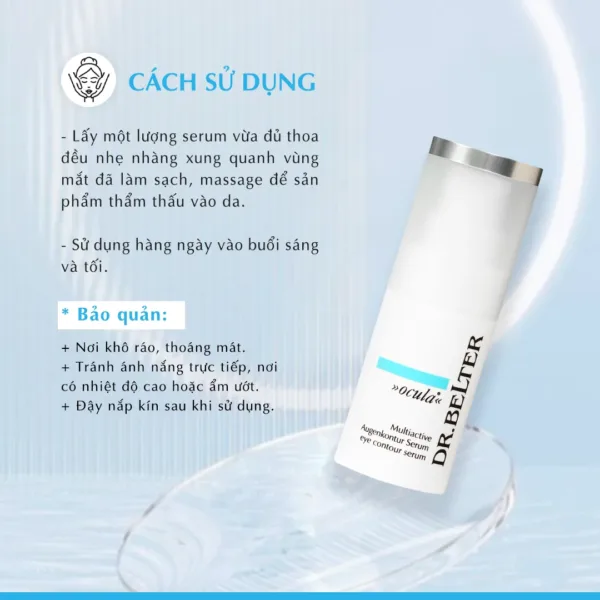 Serum dưỡng da vùng da mắt Dr.Belter 407 Eye Contour Multiactive 15ml. - Ảnh 5