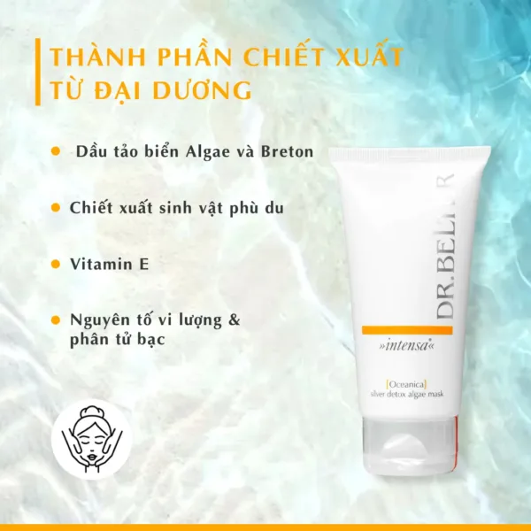 Mặt nạ đào thải độc tố, tinh thể bạc Dr.Belter 504 Oceanica Silver Detox Algae Mask 75ml. - Ảnh 3