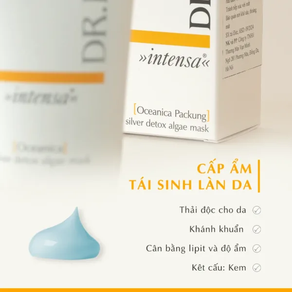 Mặt nạ đào thải độc tố, tinh thể bạc Dr.Belter 504 Oceanica Silver Detox Algae Mask 75ml. - Ảnh 4