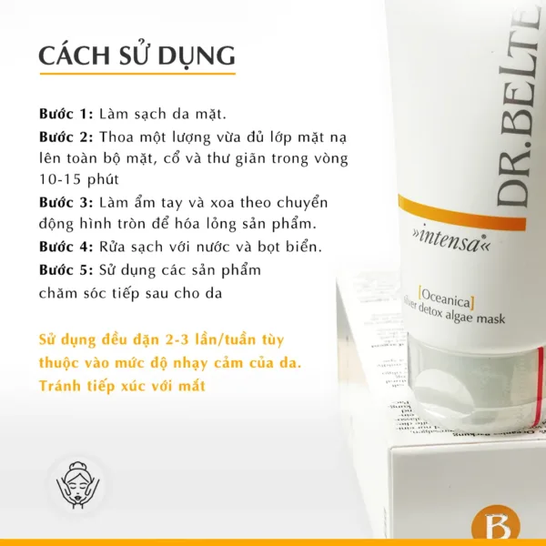 Mặt nạ đào thải độc tố, tinh thể bạc Dr.Belter 504 Oceanica Silver Detox Algae Mask 75ml. - Ảnh 7