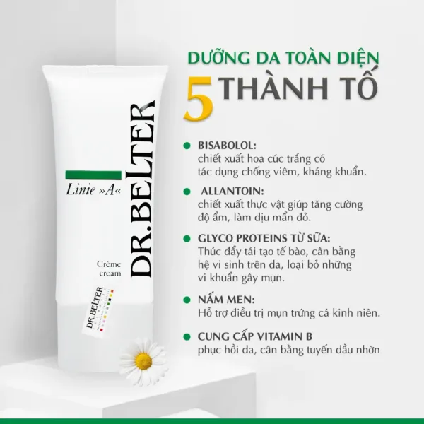 Alternative view of Kem dưỡng cho da dầu mụn Dr.Belter 519 Cream Line A 50ml.
