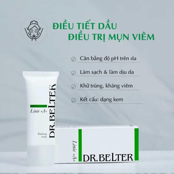 Mặt nạ dưỡng cho da mụn viêm Dr.Belter 523 Cream Mask 50ml. 7 Mặt nạ dưỡng cho da mụn viêm Dr.Belter 523 Cream Mask 50ml. - Ảnh 3