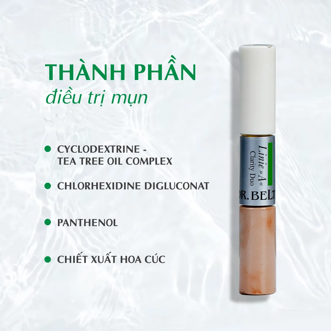 Bút chấm mụn che khuyết điểm Dr.Belter 526 Clarity Duo 2x6ml. 2 Bút chấm mụn che khuyết điểm Dr.Belter 526 Clarity Duo 2x6ml. - Ảnh 2