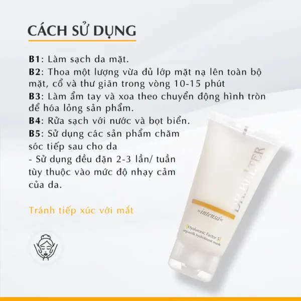 Mặt nạ dưỡng ẩm sâu, mờ nhăn Dr.Belter 544 Hyaluronic Factor5 75ml. - Ảnh 6