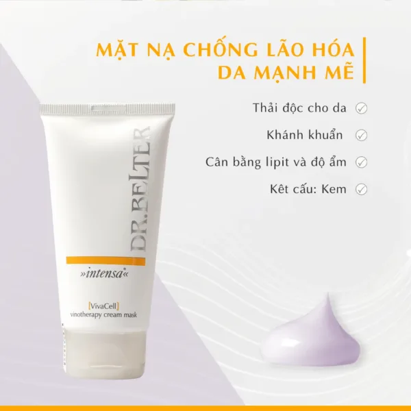 Mặt nạ tế bào gốc thực vật Dr.Belter 545 VivaCell Vinotherapy CreamMask 75ml. - Ảnh 3
