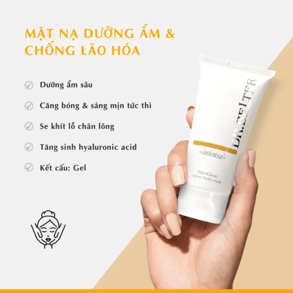 Mặt nạ dưỡng ẩm, chống lão hóa Dr.Belter 548 Maxi Glow Express Hydro Mask 75ml. - Ảnh 4