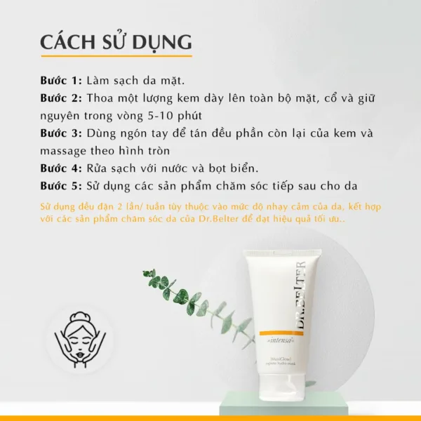Mặt nạ dưỡng ẩm, chống lão hóa Dr.Belter 548 Maxi Glow Express Hydro Mask 75ml. - Ảnh 5