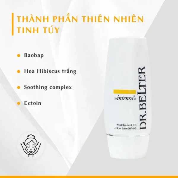 Kem dưỡng có màu nền chống nắng SPF30 Dr. Belter 560 Multibenefit CB.No.0 50ml - Chính hãng Đức 7 Kem dưỡng có màu nền chống nắng SPF30 Dr. Belter 560 Multibenefit CB.No.0 50ml - Chính hãng Đức - Ảnh 3