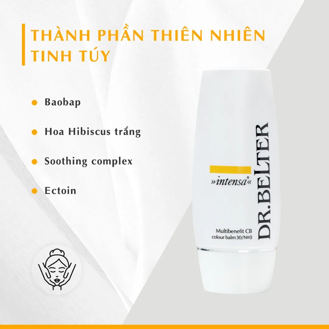 Kem dưỡng có màu nền chống nắng SPF30 Dr. Belter 560 Multibenefit CB.No.0 50ml - Chính hãng Đức 3 Kem dưỡng có màu nền chống nắng SPF30 Dr. Belter 560 Multibenefit CB.No.0 50ml - Chính hãng Đức - Ảnh 3