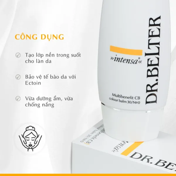 Kem dưỡng có màu nền chống nắng SPF30 Dr. Belter 560 Multibenefit CB.No.0 50ml - Chính hãng Đức 8 Kem dưỡng có màu nền chống nắng SPF30 Dr. Belter 560 Multibenefit CB.No.0 50ml - Chính hãng Đức - Ảnh 4