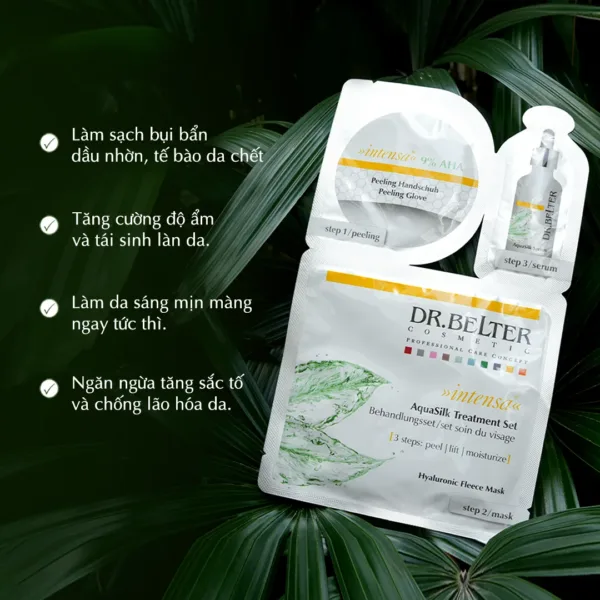 Set peel da 3 bước Dr.Belter 581R New AquaSilk Treament Set. - Ảnh 6