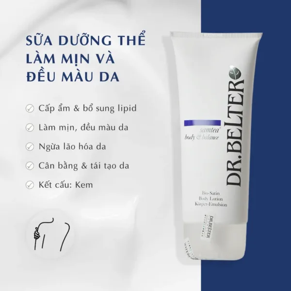 Sữa dưỡng thể Dr.Belter 616 Bio Satin Body Lotion 200ml. - Ảnh 3