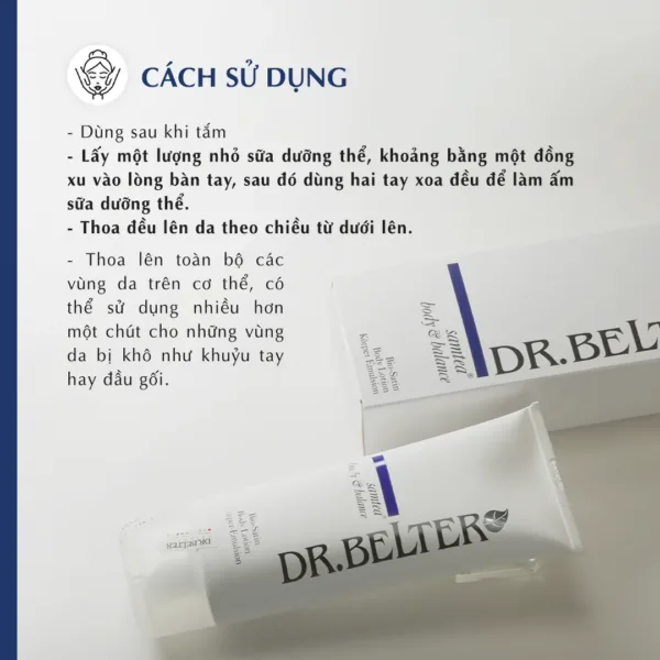 Sữa dưỡng thể Dr.Belter 616 Bio Satin Body Lotion 200ml. - Ảnh 5