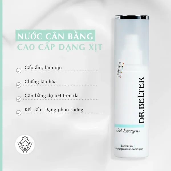 Nước cân bằng cao cấp mềm dịu da Dr.Belter 772 Daydream Tonic Spray 150ml. 9 Nước cân bằng cao cấp mềm dịu da Dr.Belter 772 Daydream Tonic Spray 150ml. - Ảnh 4