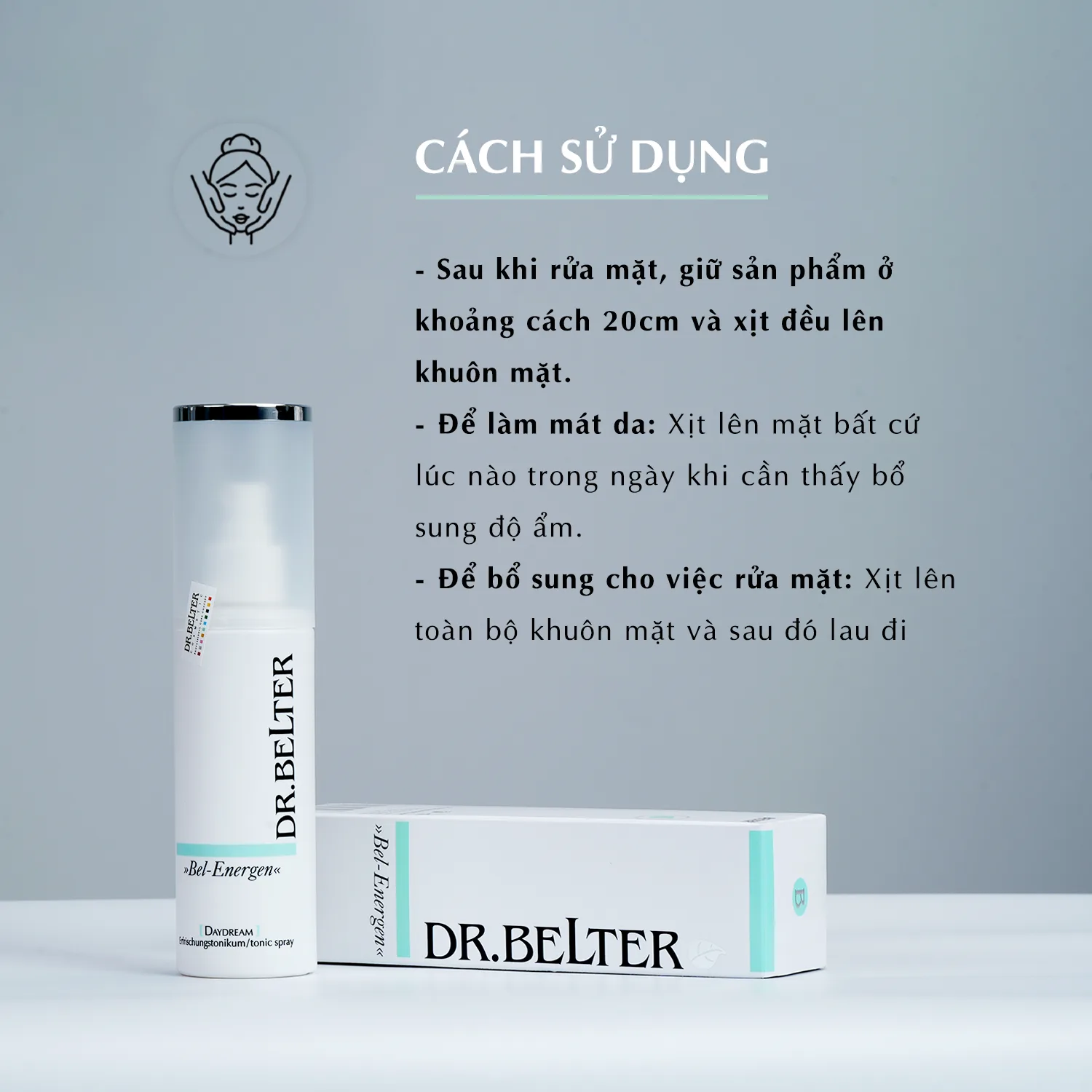 Nước cân bằng cao cấp mềm dịu da Dr.Belter 772 Daydream Tonic Spray 150ml. 5 Nước cân bằng cao cấp mềm dịu da Dr.Belter 772 Daydream Tonic Spray 150ml. - Ảnh 5