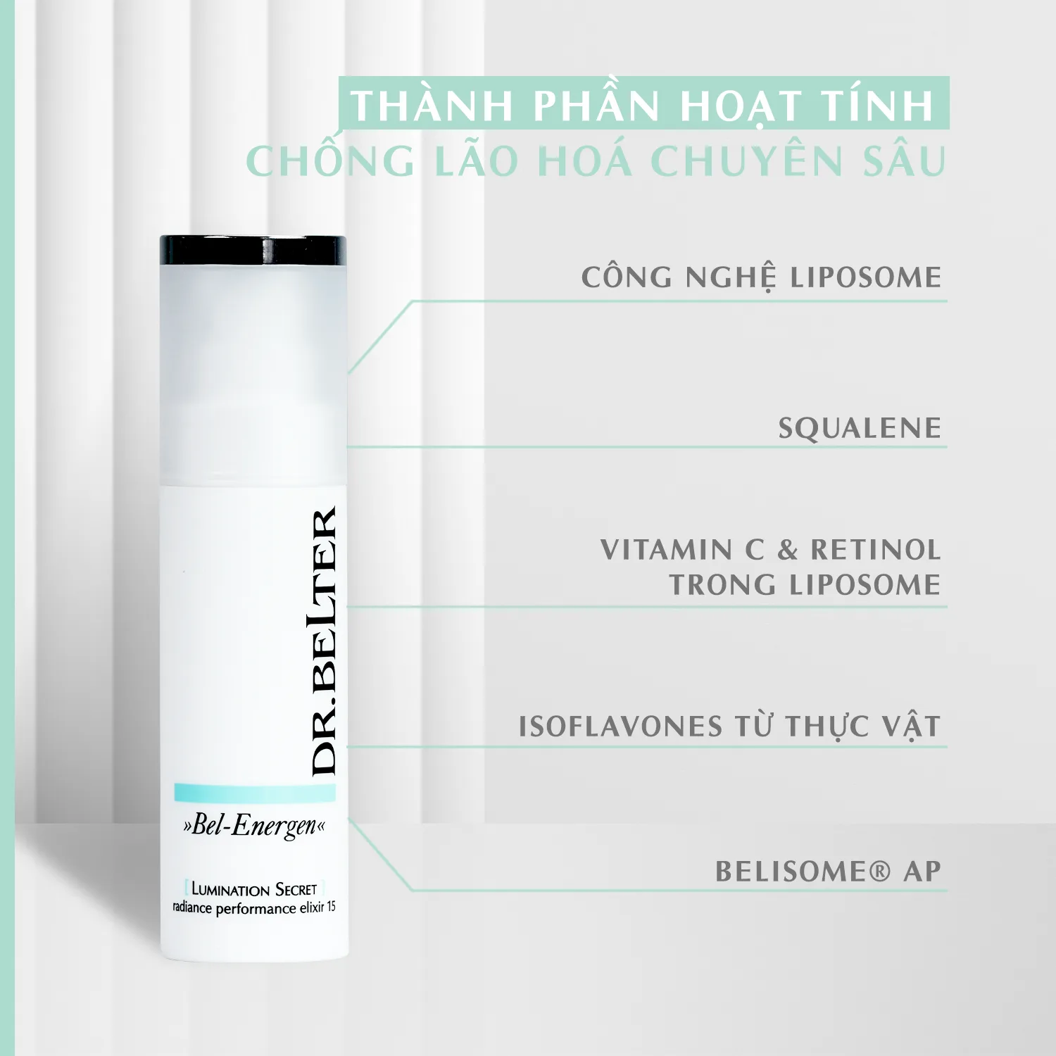 Serum dưỡng sáng, mờ thâm Dr.Belter 775 LUMINATION SECRET RADIANCE PERFORMANCE ELIXIR (30ml). 3 Serum dưỡng sáng, mờ thâm Dr.Belter 775 LUMINATION SECRET RADIANCE PERFORMANCE ELIXIR (30ml). - Ảnh 3