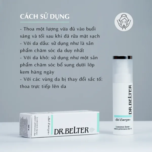 Serum dưỡng sáng, mờ thâm Dr.Belter 775 LUMINATION SECRET RADIANCE PERFORMANCE ELIXIR (30ml). 9 Serum dưỡng sáng, mờ thâm Dr.Belter 775 LUMINATION SECRET RADIANCE PERFORMANCE ELIXIR (30ml). - Ảnh 5