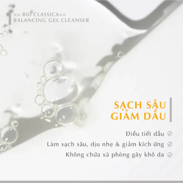 Gel rửa mặt cho da hỗn hợp, lão hóa dầu Dr.Belter 225 Balancing Gel Cleanser (200ml) - chính hãng Đức - Ảnh 4