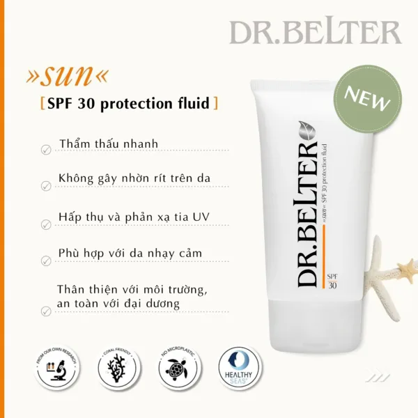 Kem chống nắng cho da nhạy cảm, dễ kích ứng SPF30 Dr.Belter 822 Sun Protection Fluid 150ml - Chính Hãng Đức. - Ảnh 3