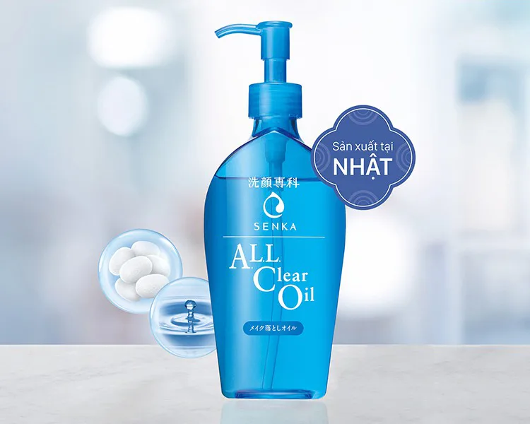 Top 10 dầu tẩy trang an toàn nên có mặt trong lộ trình skincare của bạn 14 Dau tay trang Senka All Clear Oil