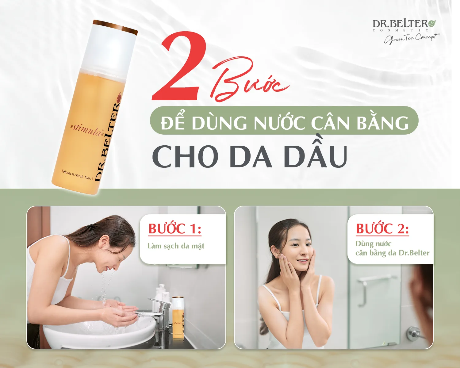 Nước cân bằng cho da dầu Dr.Belter – Giải pháp dưỡng ẩm, đẹp da, ngăn ngừa lão hóa